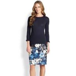 Kate Spade Marit Autumn Floral Pencil Skirt Sz 6